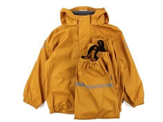 Mikk-line rainwear pants and jacket inca gold